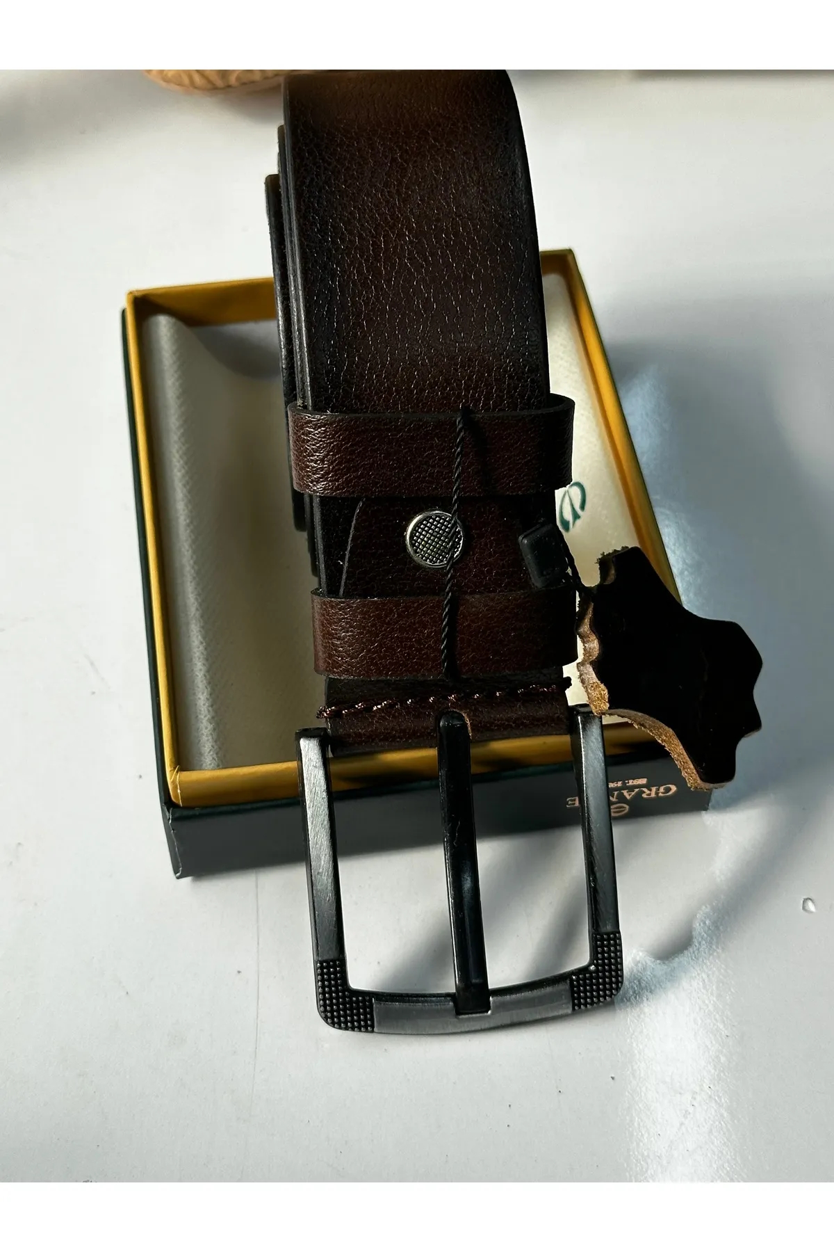 ABAYS Kahverengi Erkek Kemer