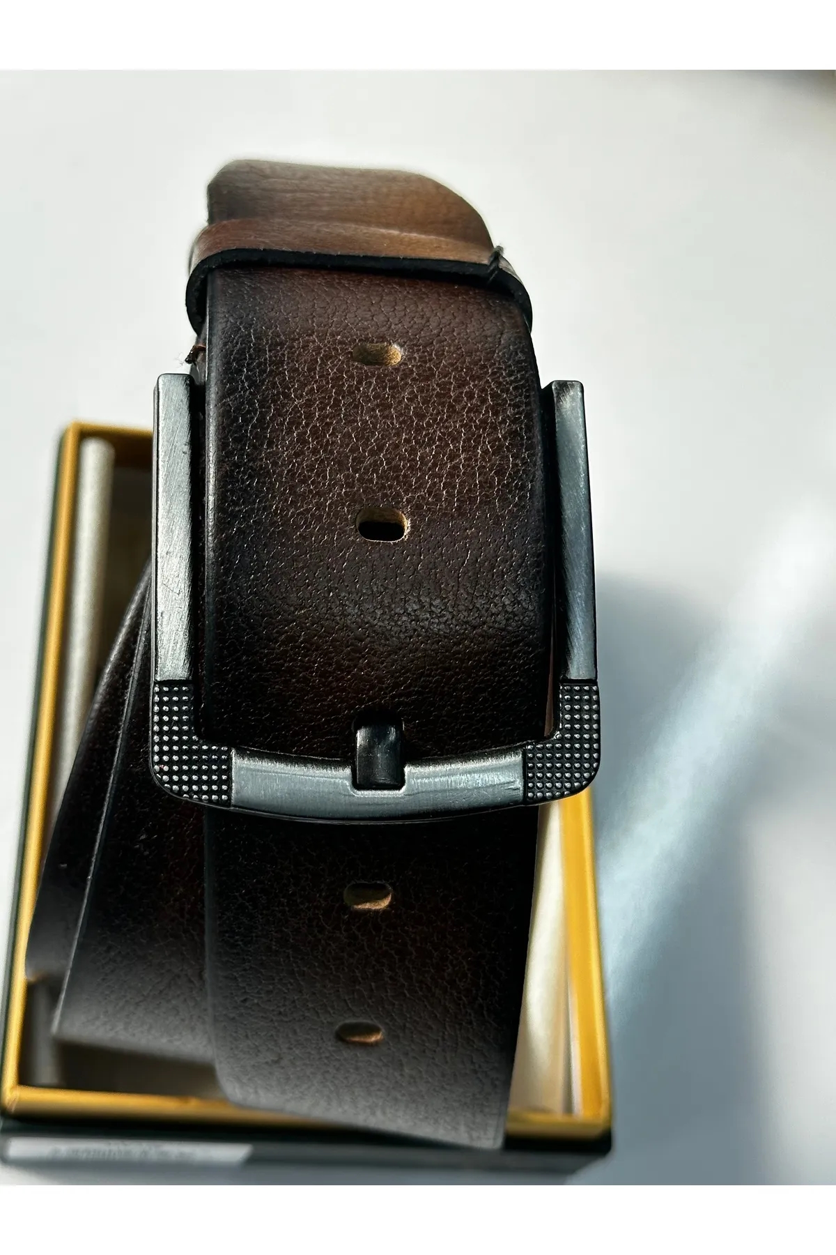 ABAYS Kahverengi Erkek Kemer - Görsel 2