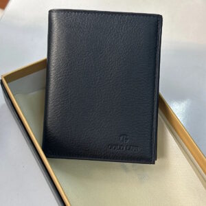 ABAYS Hakiki Deri Siyah Erkek Cüzdanı