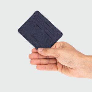 Grande Hakiki Deri Lacivert Kartlık